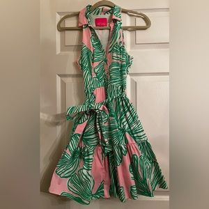 Lilly Pulitzer Who Let the Fronds Out Trisha Shirtdress 00 EUC